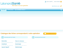 Tablet Screenshot of leonard-sante.com